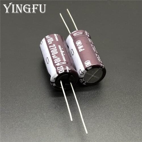 5pcs/50pcs 2700uF 10V NICHICON PW Series 12.5x25mm Low Impedance 10V2700uF Aluminum Electrolytic capacitor