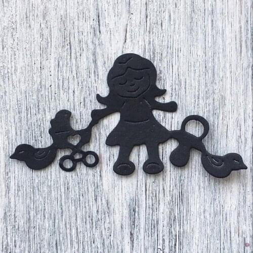 ArtScrap Corner Girl Metal Cutting Dies Stencils For DIY Scrapbooking Card Decorative Craft Embossing Die Cuts