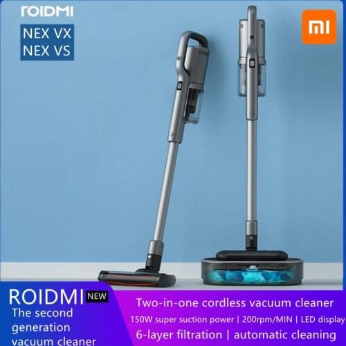 Xiaomi ROIDMI NEX VS/VX Wireless Vacuum Cleaner Powerful Smart Vertical Cleaning Handheld Vacuum Cleaner Mijia Home Appliances