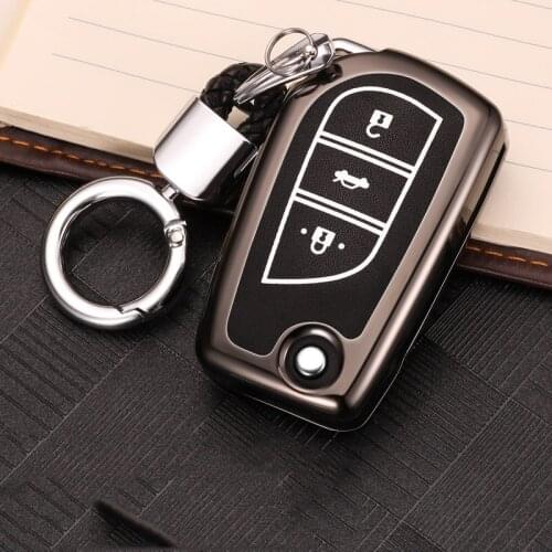 Zinc alloy+Luminous Car Key Case Cover For Toyota Camry Land Cruiser 200 Prado Prius Crown Avensis Auris Corolla Vitz RAV4 Hilux