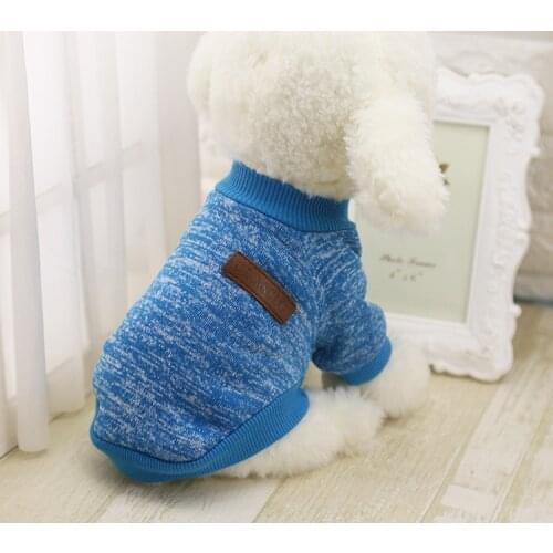 Classic Warm Dog Clothes Puppy Pet Cat Jacket Coat Winter Fleece Hoodie Soft Sweater Clothing For Small Dogs Chihuahua