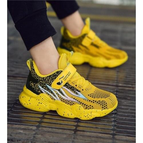 Autumn Fashion Kids Sport Shoes Boys Running Sneakers Breathable Air Mesh Children Casual Shoes Lightweight Girls Tenis Sneakers