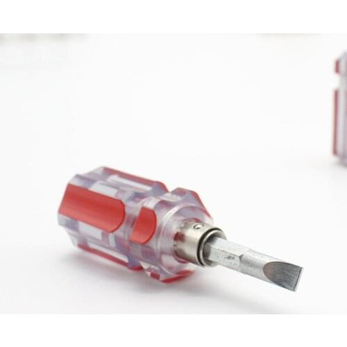 Screwdriver Kit Set Mini Portable Radish Head Screw Driver Transparent Handle Repair Hand Tools Radish Head Screwdriver