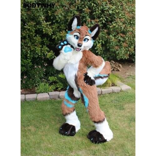 Fursuit Husky Dog Fox Mascot Costume Suits Party Game Fancy Dress Outfits Clothing Advertising Carnival Halloween Xmas Adults