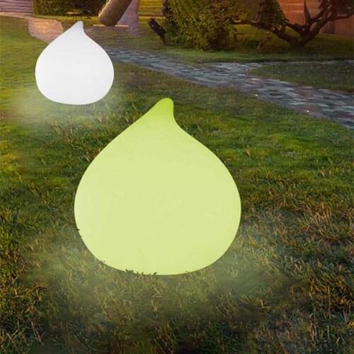 LED Fruit Peach Night Light Remote Control Dimmable RGBW 16 Color Change Table Lights USB Rechargeable Waterproof Indoor/Outdoor