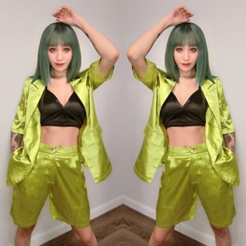 DJ Costumes Rave Clothes Pole Dance Clothing Hiphop Jazz Dance Costumes Nightclub Bar Ds Costume Sexy Outfits For Women DQS5100