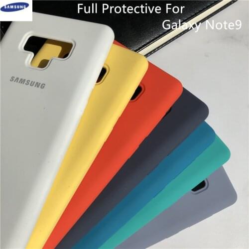 Original Samsung Galaxy NOTE9 Liquid Silicone Case Silky Soft-Touch Shell Cover For Galaxy NOTE9 Mobile phone case