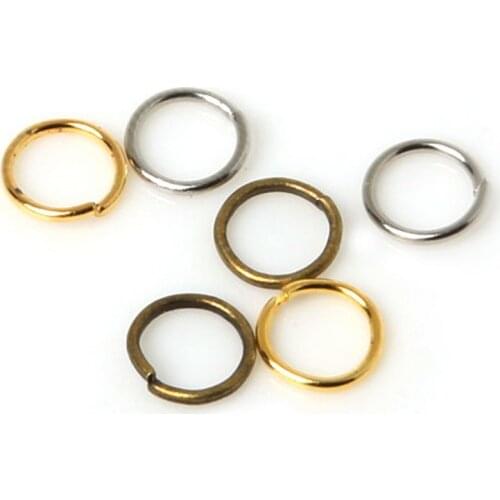 750Pcs/pack 6mm Open Circle Jump Rings Necklace Bracelet Earring Pendant Connectors DIY Making Jewelry Crafts Accessories