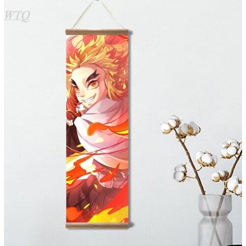 Demon Slayer Poster Japanese Anime Poster Wall Decoration Canvas Painting Wall Art Pictures for Living Room Decor Home Decor
