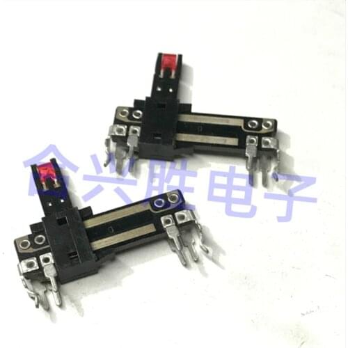 35mm straight slide mono / stereo sliding potentiometer audio radio recorder straight slide fader B100K with light