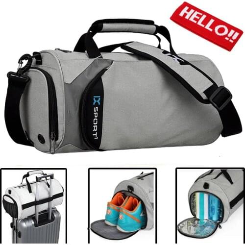 Gym Sports Bag Waterproof Swimming Yoga Mat Blosa Pink Travel Duffle Bags for Women and Man Sport Fitness Shoulder HandbagX028