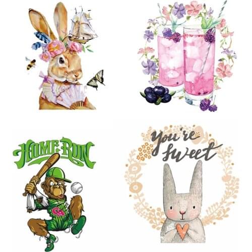 ZOTOONE Flower Girls stickers for iron transfer clothes DIY accessory t-shirt dresses washable heat transfer