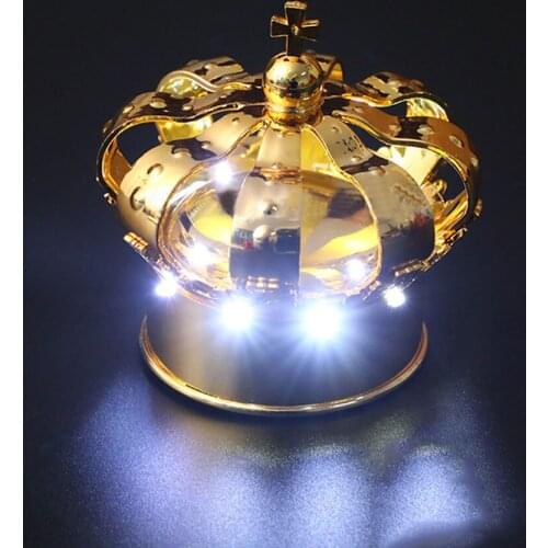 LED Strobe Light Crown Champagne Wine Bottle Decor Topper Sparkler Champagne Crown Cap Wine Crown Wine Bottle Flash Sticks