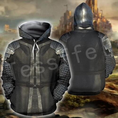 Tessffel Knights Templar Armor Pullover NewFashion Harajuku Tracksuit 3DfullPrint Zipper/Hoodies/Sweatshirt/Jacket/Men/Women s-3