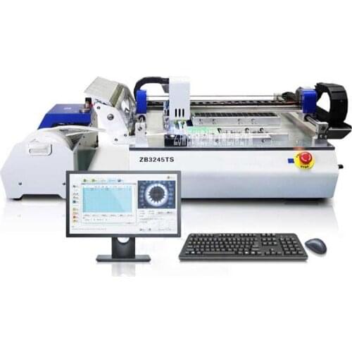 ZB3245TS Automatic SMT Pick Place Machine Visual Positioning Placement LED Mounting Machine Small SMT Mounter 220V/110V 150W