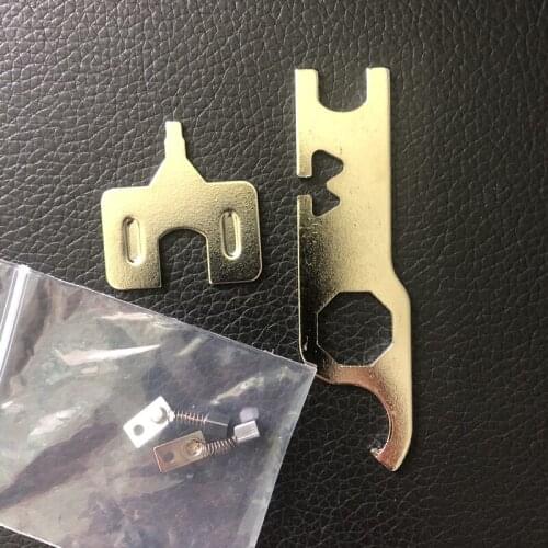 1set =2pcs carbon brush+Maintance tools Wrench Part for dental saeyang BTMarathon micromotor SDE-H37L1 brush handpiece 35000rpm