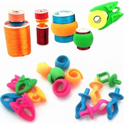15Pcs Sewing Bobbin Holders Clamps Thread Holders Thread Bobbins Clips Huggers Sewing Thread Spools Embroidery Sewing Tool