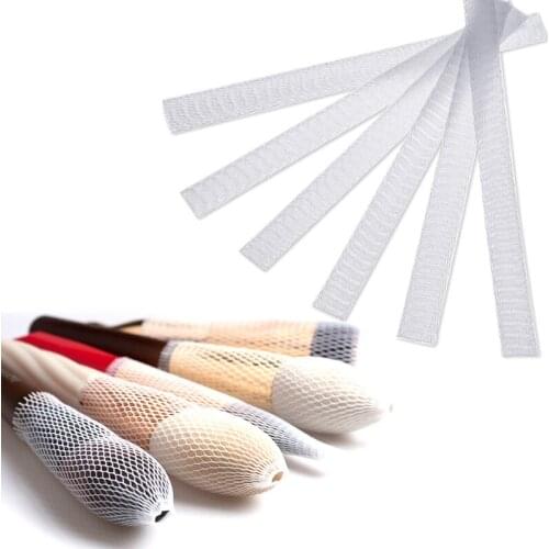 20Pcs Makeup Brush Protector Makeup Brushes Pen Guard Expandable Mesh Cover Cosmetic Brush Pen Cover