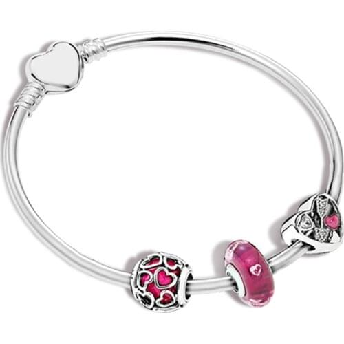 2019 NEW 100% 925 Sterling Silver 1:1 Original At First Sight ZT0184 Stringed Bracelets Set Jewelry Women Luxury Goods Store