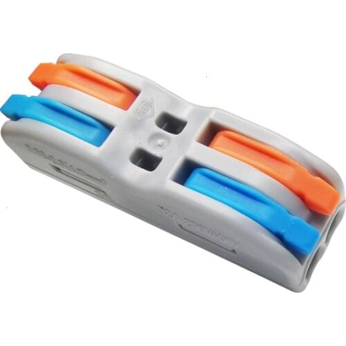 30/50/100PCS Pin-222 Electrical Wiring Terminal Household Wire Connectors Fast Terminals For Connection Of Wires Lamps SPL-2
