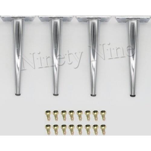 4x Cabinet Legs Kitchen Feet Worktop/Unit/Breakfast Bar/Desk Table Legs Furniture Legs - Metal 80*190MM