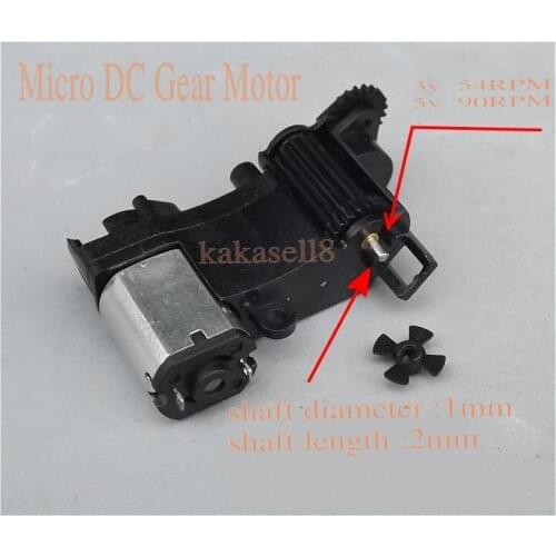 5pcs 3v-5v Micro 54-90rpm DC gear motor Camera lens Telescopic motor free shipping