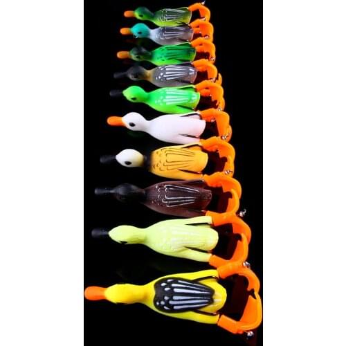 8.5cm duck Fishing Lure Ducking Fishing Frog Lure 11.2g Artificial Bait Duckling 3D Eyes Bass Carp Baits