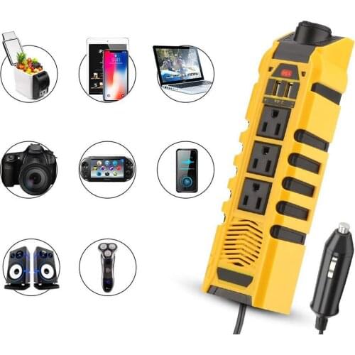 150W 12V Dual USB Port Car Inverter Household Voltage Converter Portable Car Transformer Convert 12V to 110V