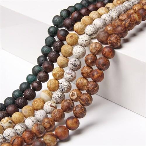 15.5" Tibetan Agat Beads 6 mm 8 mm 10 mm Wholesale Natural Dzi Agat Strand Beads For DIY Making Jewelry Men Bracelets Necklace