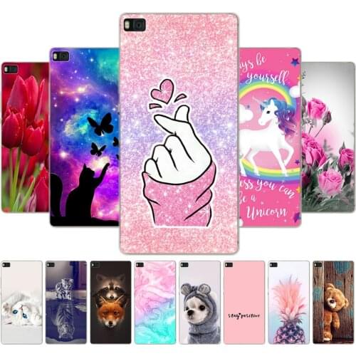 For huawei P8 Case Silicon Soft TPU Back Phone Cover For Huawei P8 lite 2015 Case for Huawei P8 lite 2016 Protective Bag Bumper