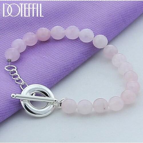 Розовые браслеты DOTEFFIL China At AliExpress