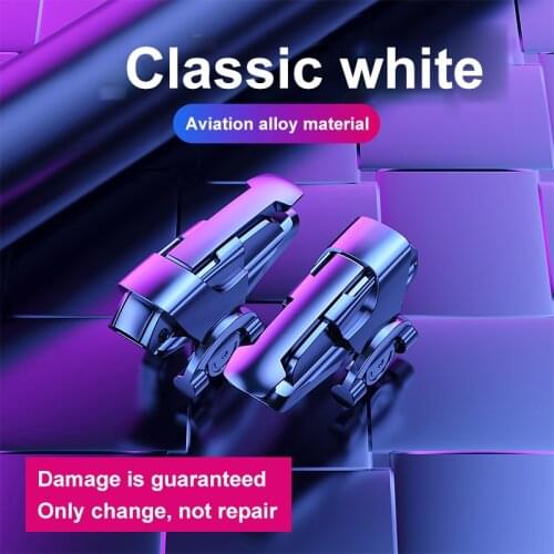 Metal ABS For PUBG Game Controller Mobile Phone Gamepad Mobile Joystick Trigger Aim Shooting L1 R1Key Button For IPhone