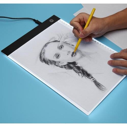 Graphic Digital A4 Copy Board Graphic Tablet Drawing Sign Display Panel Luminous Stencil Artist Thin for Drawing Decor