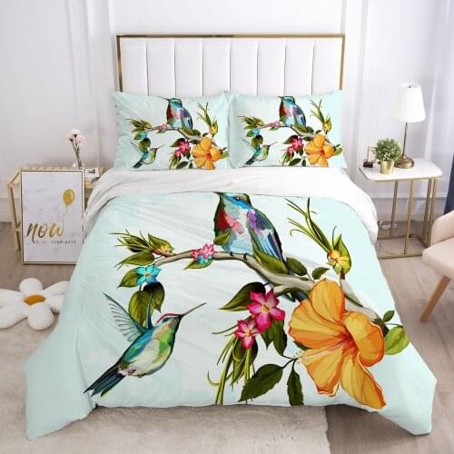 3D Bedding Sets Quilt Covers Pillow Shams Duvet Cover Sets Bedclothes Bed Linens King Queen Full Simple Flower Home Textile
