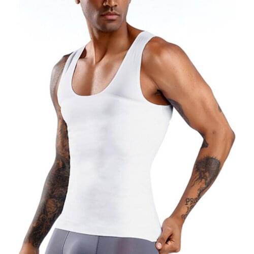 Men Shaper Vest Slimming Body Tops Tank Top Sleeveless Control Chest Underwear Male New Strong Shapers