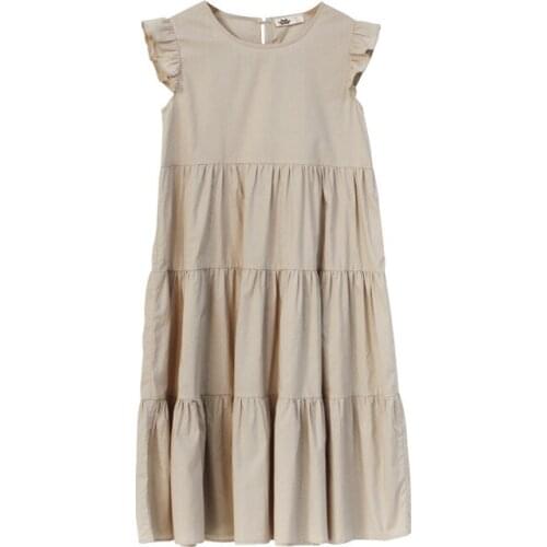 New 2021 Baby Princess Dress Kids Midi Dress Cotton Girls Dress Children Teenage Clothes Mommy and Daughter Casual Dress,#6110