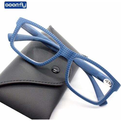 Seemfly Fashion Ultralight Reading Glasses Women Men HD Resin Lens Presbyopic Eyeglasses Vintage Hyperopia Eyewear +1.0 +3.5