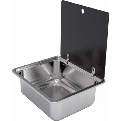 Boat Caravan Stainless Steel Sink with Tempered Glass Lid 400*335*126mm GR-609A
