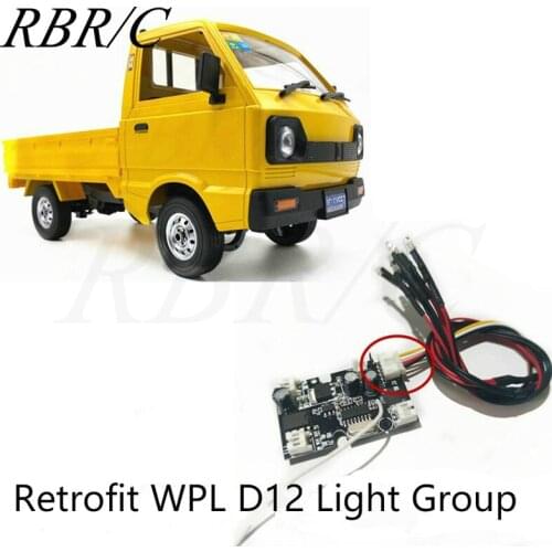 R581 3MM LED Side Rear Light Group Upgrade Modification Parts For WPL D12 Flat Running Drift Simulation Remote Control Car