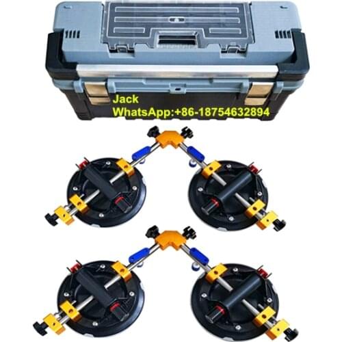 Manual Operation 8 inch Rubber Vacuum Cup 90 degree Stone Seam Setter for Granite Counter Top