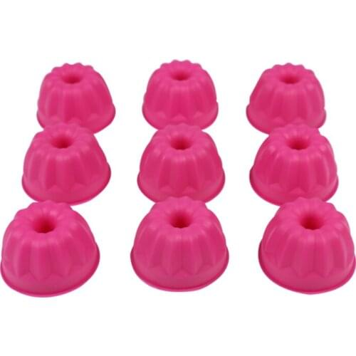 12Pcs/Lot Fancy Bundt Cake Donuts Silicone Baking Pan flexible Mold Ice Tray Cookie Mould DIY Baking Tools