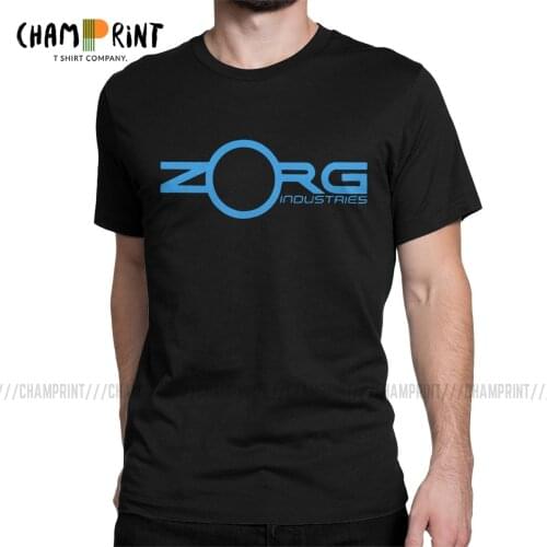 Mens ZORG Industries T Shirt The Fifth Element Bruce Willis Sci Fi movie Clothes Funny O Neck Tees Plus Size T-Shirts