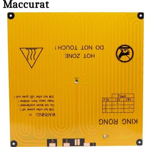 3D Printer Parts Aluminium heatbed MK3 310*310*2mm 220*220*1.5mm MK3 Hotbed Latest for Hot-bed Support 12V/24 Parts For Reprap