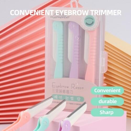 1/3pcs Eyebrow Trimmer Eye Brow Shaper Face Razor Eyebrow Razor Shaver Blade Facial Hair Remover for Women Beauty Makeup Tools