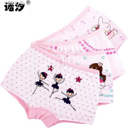 2 pcs/lot baby girls clothes girls underwear cotton cute pants very soft&comfortable breathable teenage girls pants boxer pants
