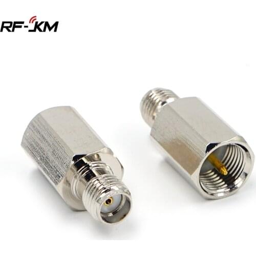 2PCS connector RF coaxial coax adapter SMA Female Jack to FME Male Plug Straight connector to SMA Connector