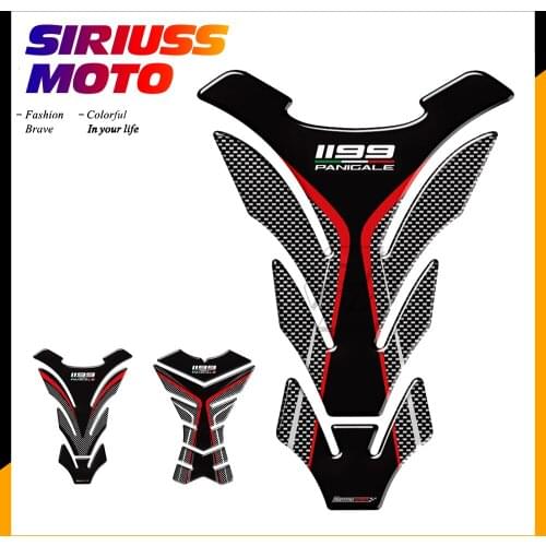3D Motorcycle Tank Pad Protector Case for Ducati 1199 Panigale R S Decals Resin Sticker