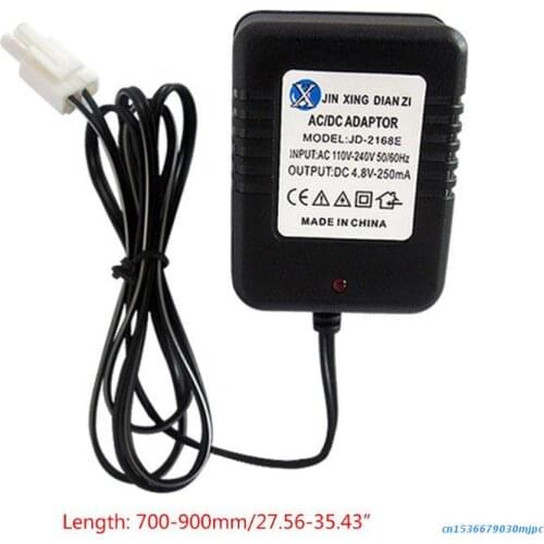 Battery Charger Ni-Cd Ni-MH SC Batteries EL Plug Adapter Connector 4.8V 250mA