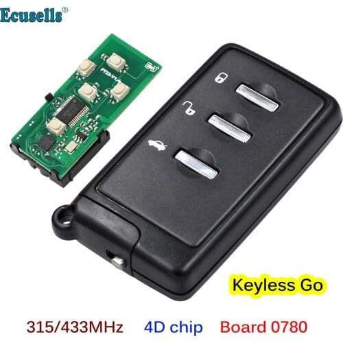 4 Buttons Prox Smart Remote Key Fob 315MHz 433MHz 4D Chip for Subaru Forester Impreza Legacy Liberty 14ACA Board 0780