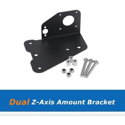 Creality CR10 CR-10S Ender 3 3D Printer Parts Dual Z Axis Upgrade Fix Plate Kit Aluminum Dual Extrusion Mount Bracket